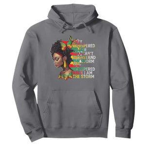 African Women Black History Month Hoodie She Whispered Back I Am The Storm