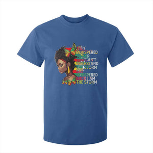 African Women Black History Month T Shirt For Kid She Whispered Back I Am The Storm