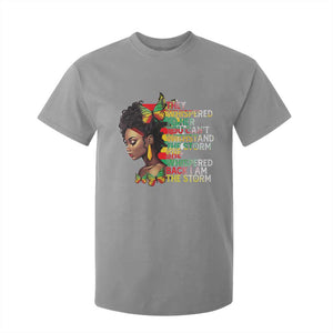 African Women Black History Month T Shirt For Kid She Whispered Back I Am The Storm