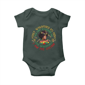 African Women Black History Month Baby Onesie Dragon Fly She Whispered Back I Am The Storm