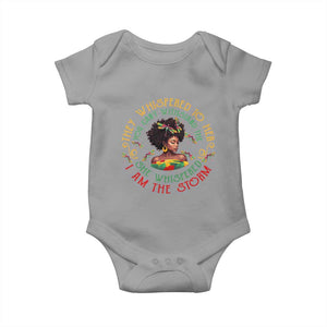 African Women Black History Month Baby Onesie Dragon Fly She Whispered Back I Am The Storm