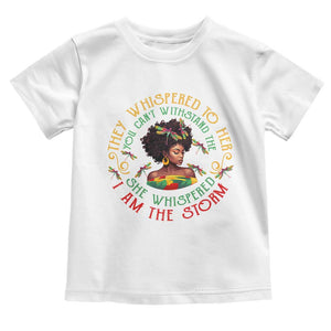 African Women Black History Month Baby Shirt Dragon Fly She Whispered Back I Am The Storm