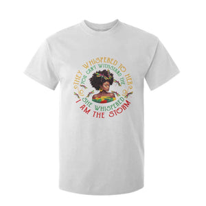 African Women Black History Month T Shirt For Kid Dragon Fly She Whispered Back I Am The Storm