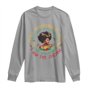 African Women Black History Month Long Sleeve Shirt Dragon Fly She Whispered Back I Am The Storm