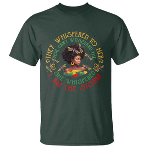 African Women Black History Month T Shirt Dragon Fly She Whispered Back I Am The Storm