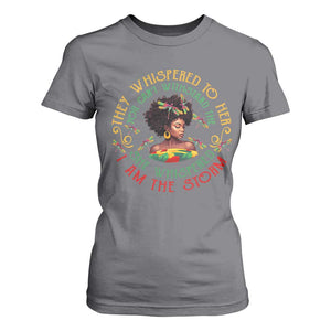 African Women Black History Month T Shirt For Women Dragon Fly She Whispered Back I Am The Storm