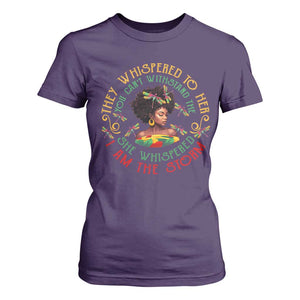 African Women Black History Month T Shirt For Women Dragon Fly She Whispered Back I Am The Storm