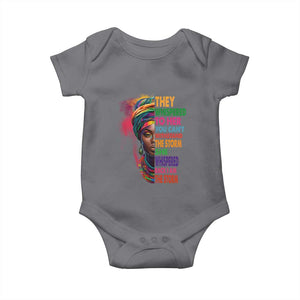 African Women Black History Month Baby Onesie She Whispered Back I Am The Storm Black Women Pride