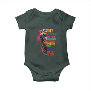 African Women Black History Month Baby Onesie She Whispered Back I Am The Storm Black Women Pride