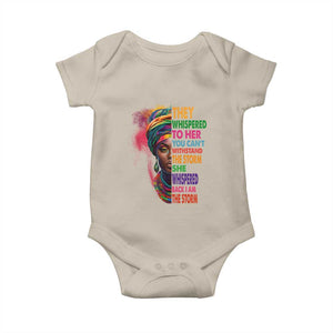 African Women Black History Month Baby Onesie She Whispered Back I Am The Storm Black Women Pride