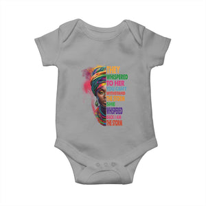 African Women Black History Month Baby Onesie She Whispered Back I Am The Storm Black Women Pride