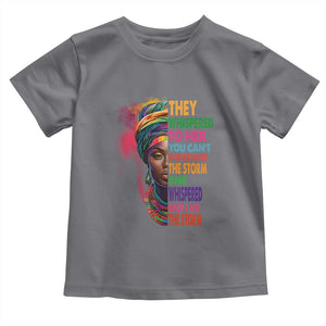 African Women Black History Month Baby Shirt She Whispered Back I Am The Storm Black Women Pride