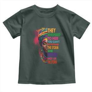 African Women Black History Month Baby Shirt She Whispered Back I Am The Storm Black Women Pride