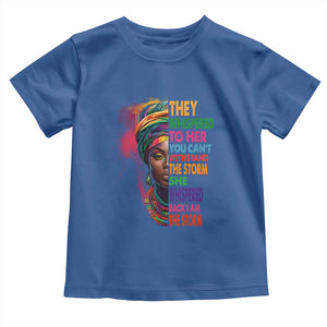 African Women Black History Month Baby Shirt She Whispered Back I Am The Storm Black Women Pride