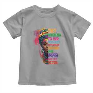 African Women Black History Month Baby Shirt She Whispered Back I Am The Storm Black Women Pride