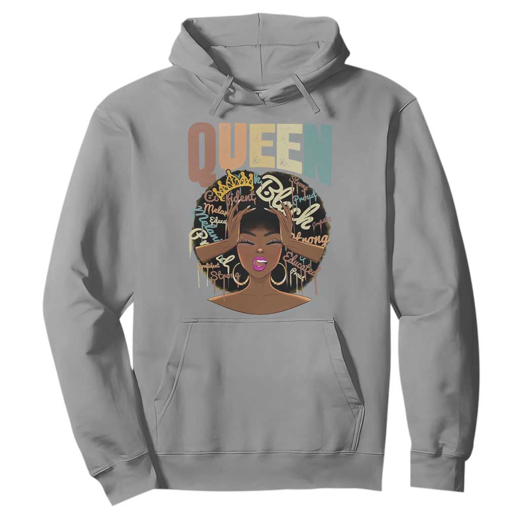 African Americans Teacher Hoodie Educated Strong Black Queen
