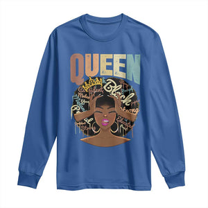 African Americans Teacher Long Sleeve Shirt Educated Strong Black Queen