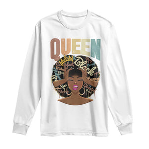 African Americans Teacher Long Sleeve Shirt Educated Strong Black Queen