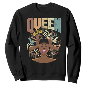 African Americans Teacher Sweatshirt Educated Strong Black Queen