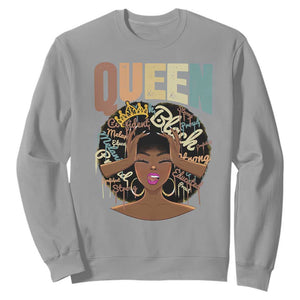 African Americans Teacher Sweatshirt Educated Strong Black Queen