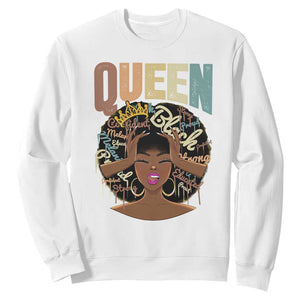 African Americans Teacher Sweatshirt Educated Strong Black Queen