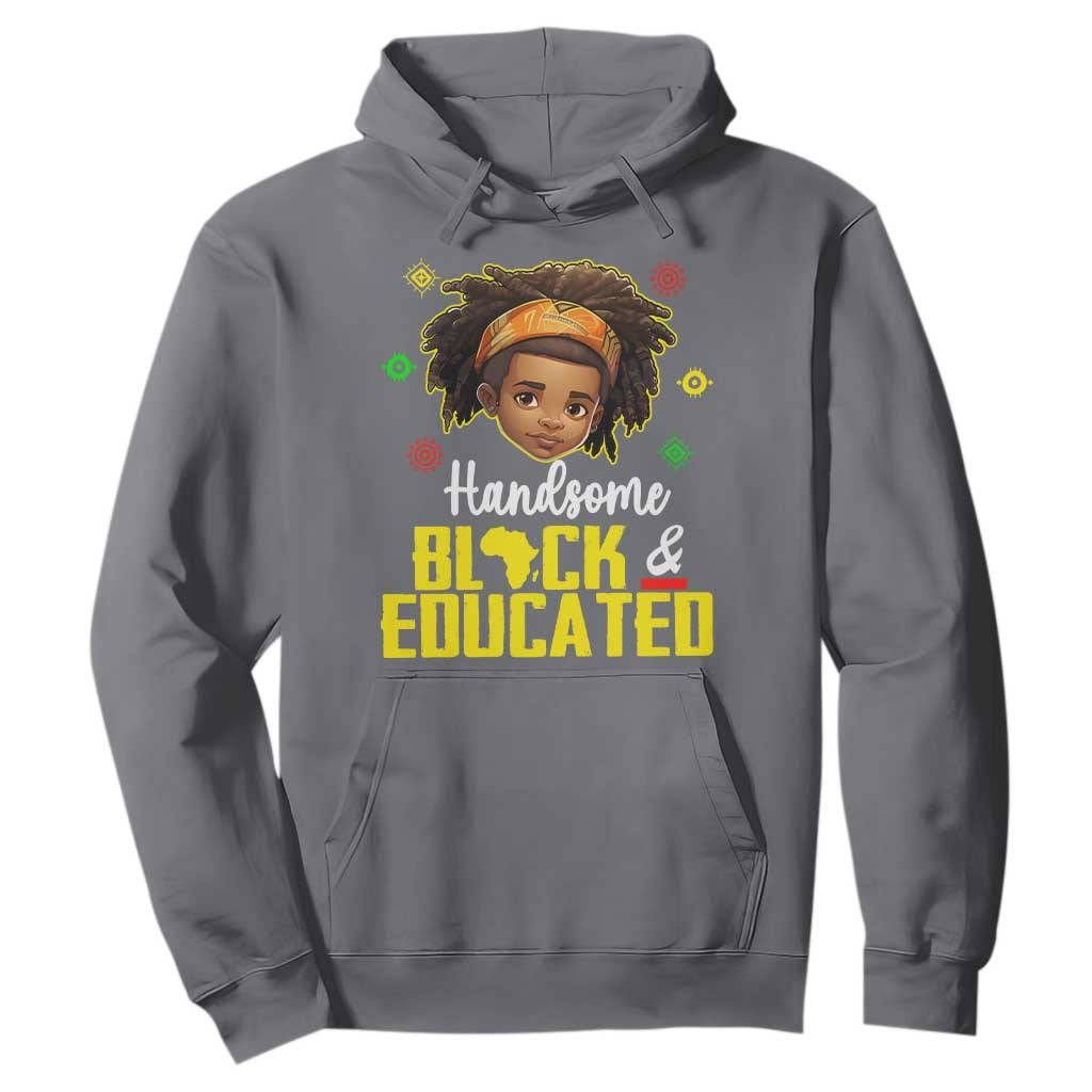 Black Pride Hoodie Handsome Black And Educated I Am The Strong African King Boy