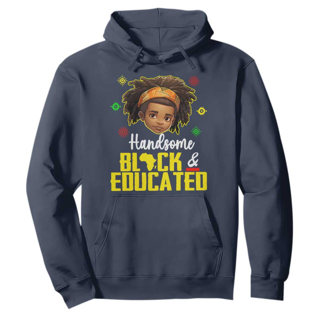 Black Pride Hoodie Handsome Black And Educated I Am The Strong African King Boy