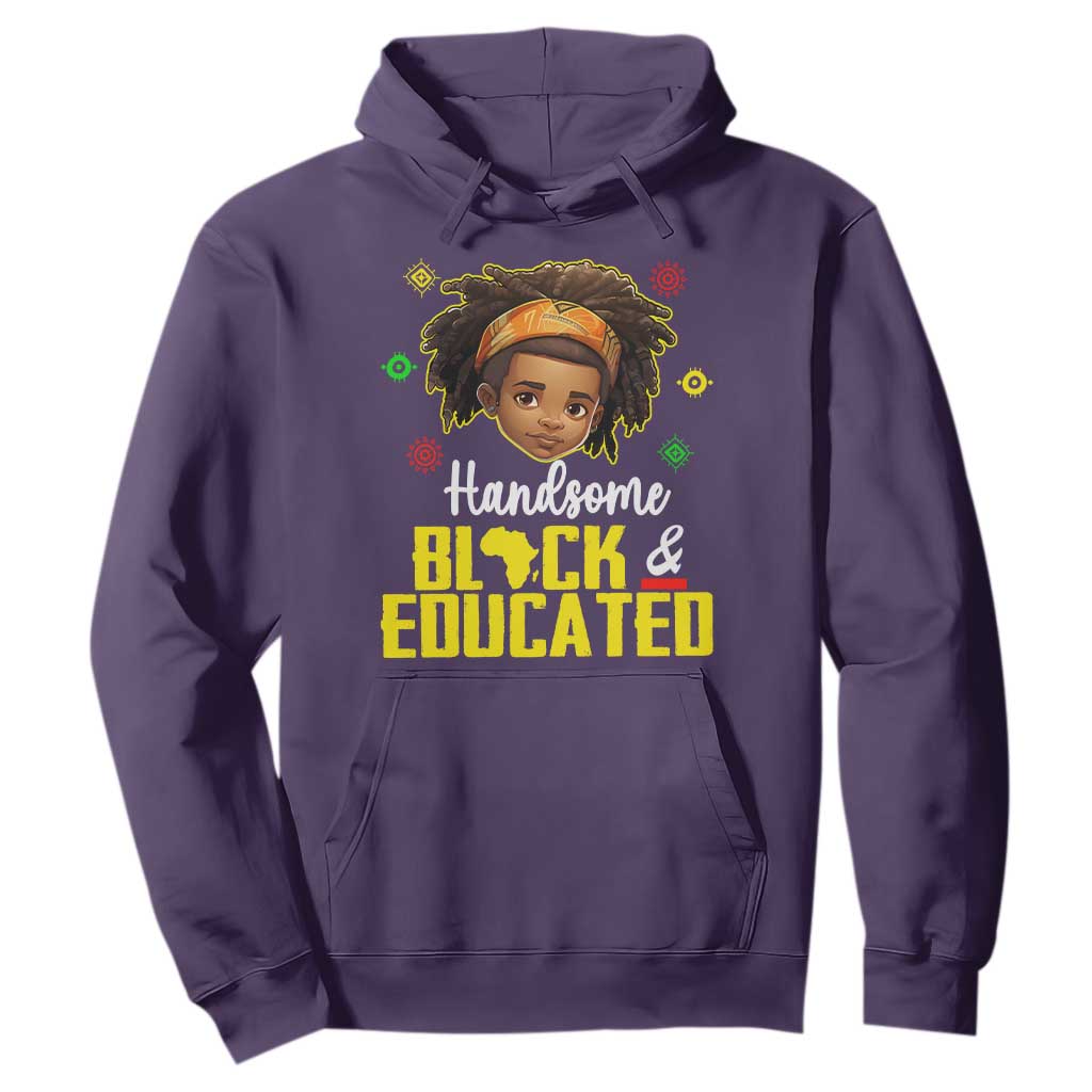 Black Pride Hoodie Handsome Black And Educated I Am The Strong African King Boy