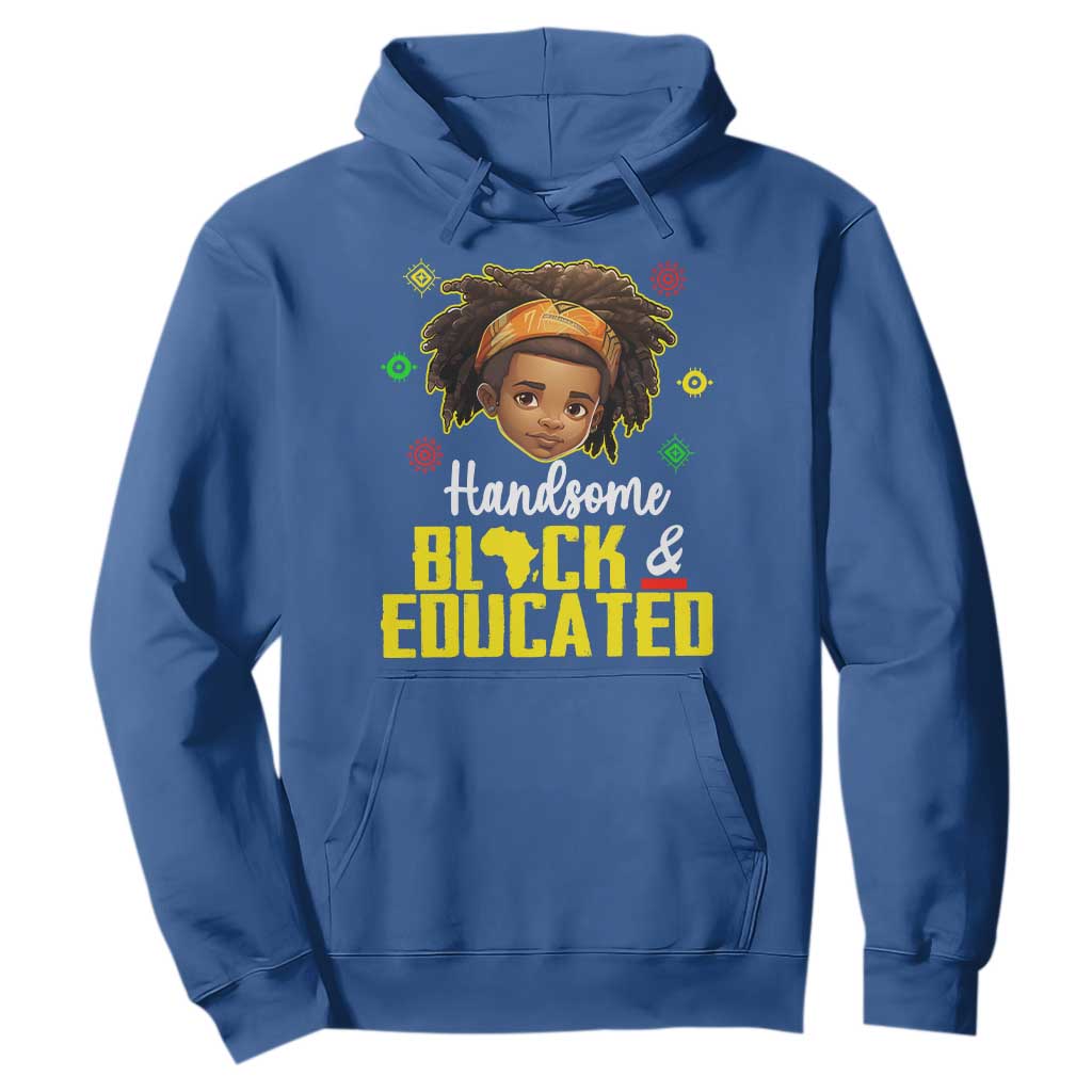 Black Pride Hoodie Handsome Black And Educated I Am The Strong African King Boy