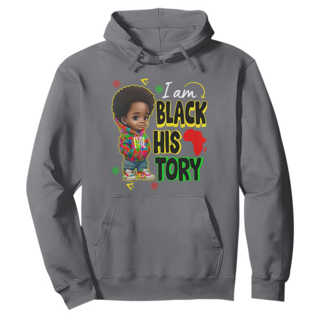 Black Boys Pride Hoodie Handsome Kids Boys I Am Black History Month
