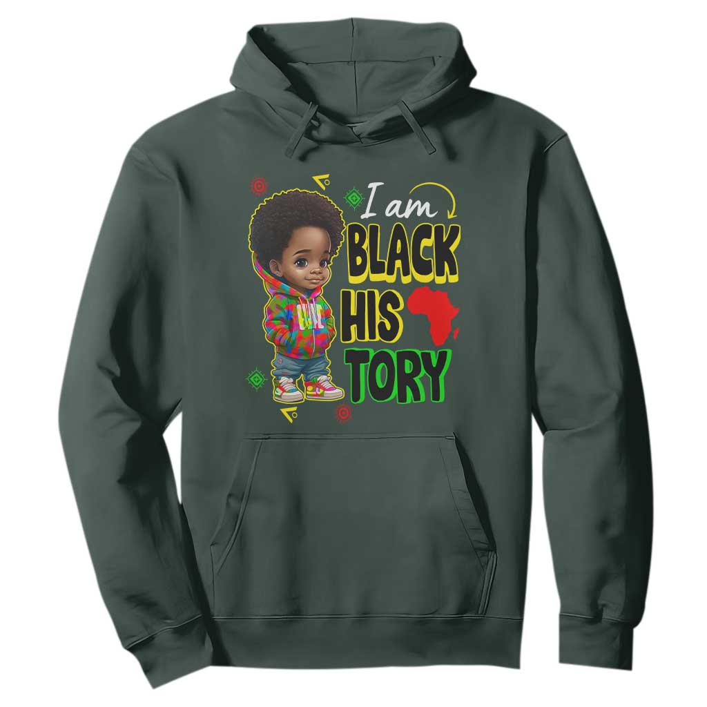 Black Boys Pride Hoodie Handsome Kids Boys I Am Black History Month