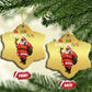 African American Xmas Merry Kwanzaa Santa Christmas Ornament