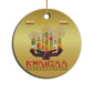 African American Xmas Happy Kwanzaa Christmas Ornament