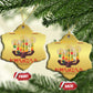 African American Xmas Happy Kwanzaa Christmas Ornament