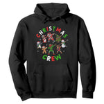 Christmas Crew Hoodie Black African American Santa Reindeer Snowman Dabbing