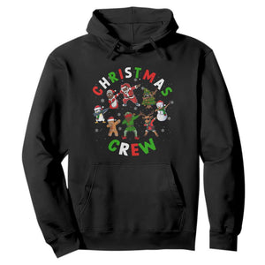 Christmas Crew Hoodie Black African American Santa Reindeer Snowman Dabbing
