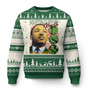 Martin Luther King Jr Ugly Christmas Sweater I Have A Dream MLK Day Black History