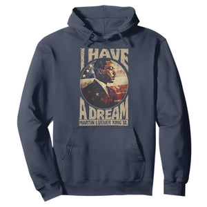 Martin Luther King Jr Hoodie I Have A Dream American Flag Black History MLK Day