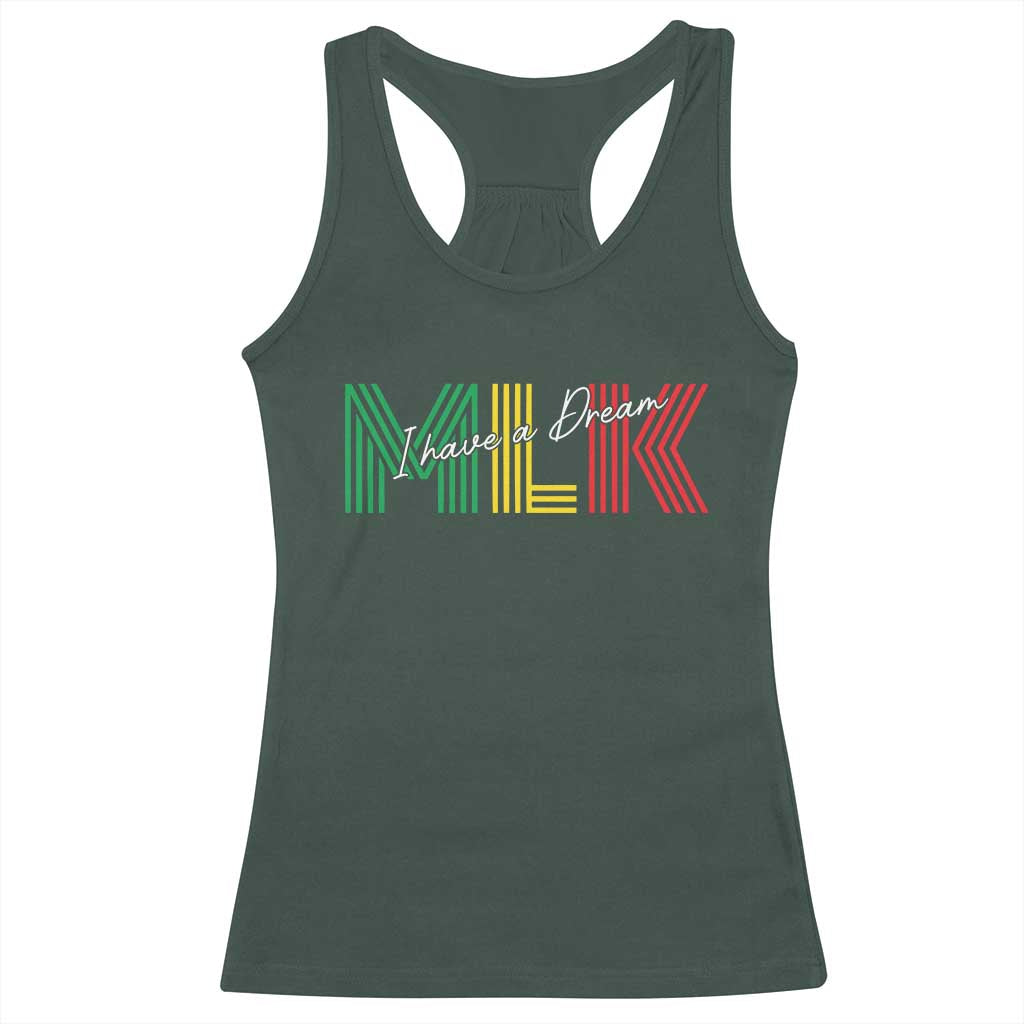 Martin Luther King Jr Day Racerback Tank Top I Have A Dream Black History MLK
