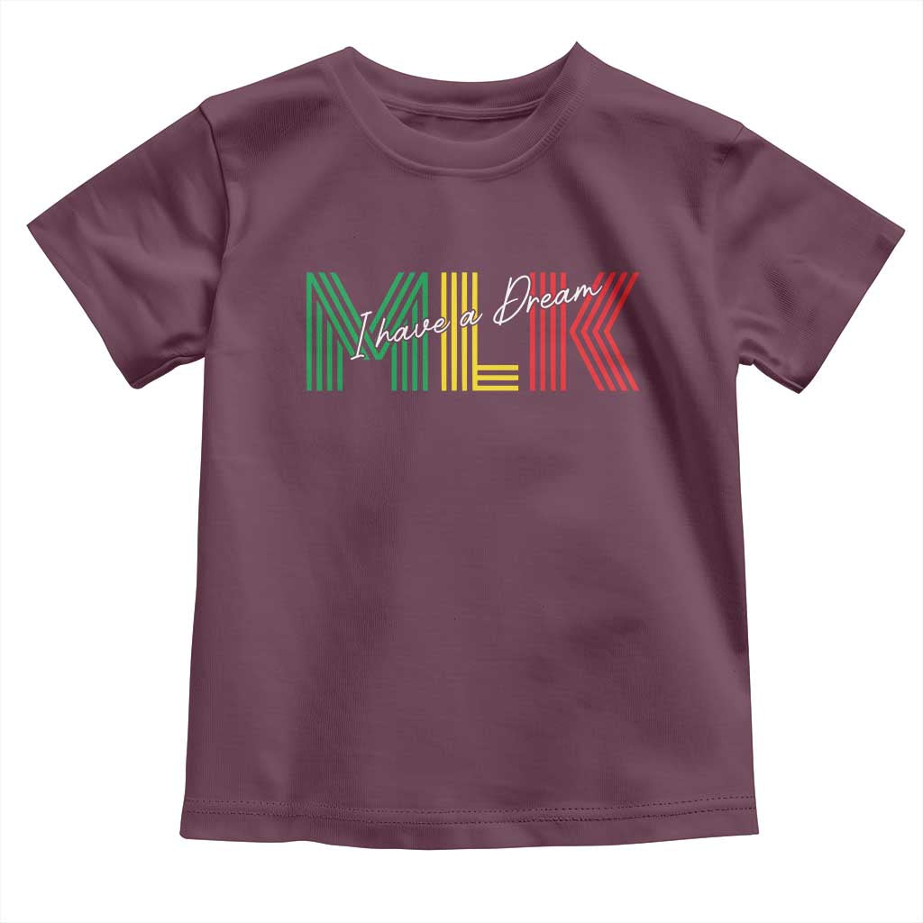 Martin Luther King Jr Day Toddler T Shirt I Have A Dream Black History MLK