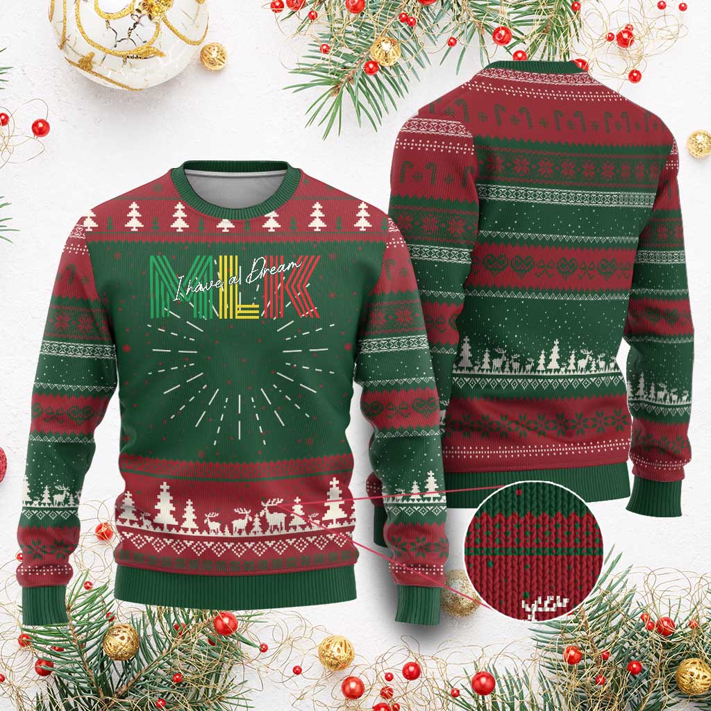 Martin Luther King Jr Ugly Christmas Sweater I Have A Dream Black History