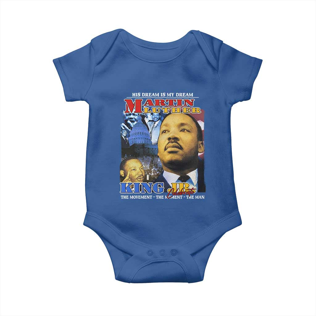 Martin Luther King Jr Baby Onesie His Dream Is My Dream American Flag Black History MLK Day