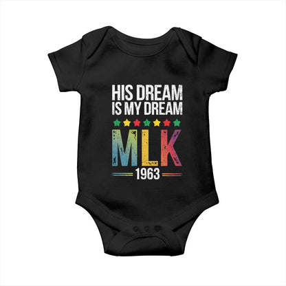 Martin Luther King Jr Baby Onesie His Dream Is My Dream 1963 Black History Pride