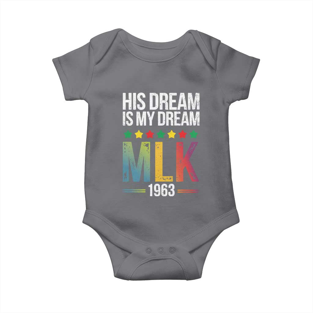 Martin Luther King Jr Baby Onesie His Dream Is My Dream 1963 Black History Pride