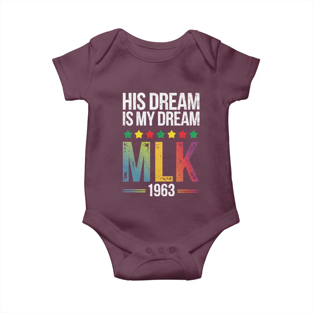 Martin Luther King Jr Baby Onesie His Dream Is My Dream 1963 Black History Pride