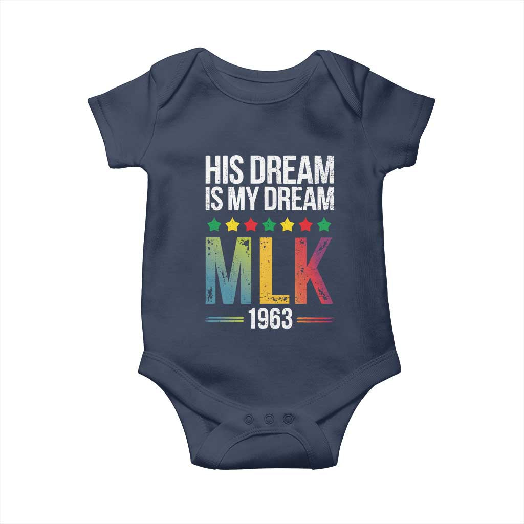 Martin Luther King Jr Baby Onesie His Dream Is My Dream 1963 Black History Pride