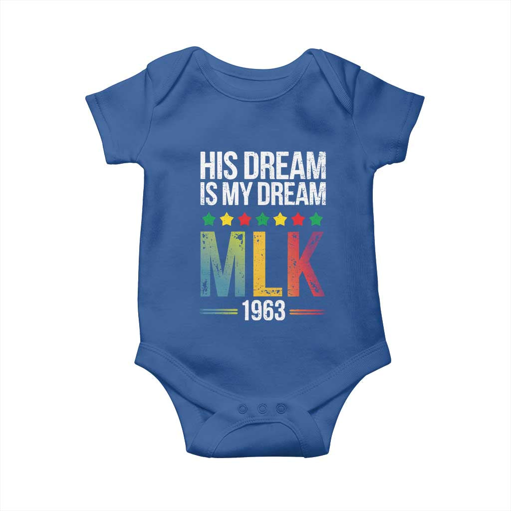 Martin Luther King Jr Baby Onesie His Dream Is My Dream 1963 Black History Pride