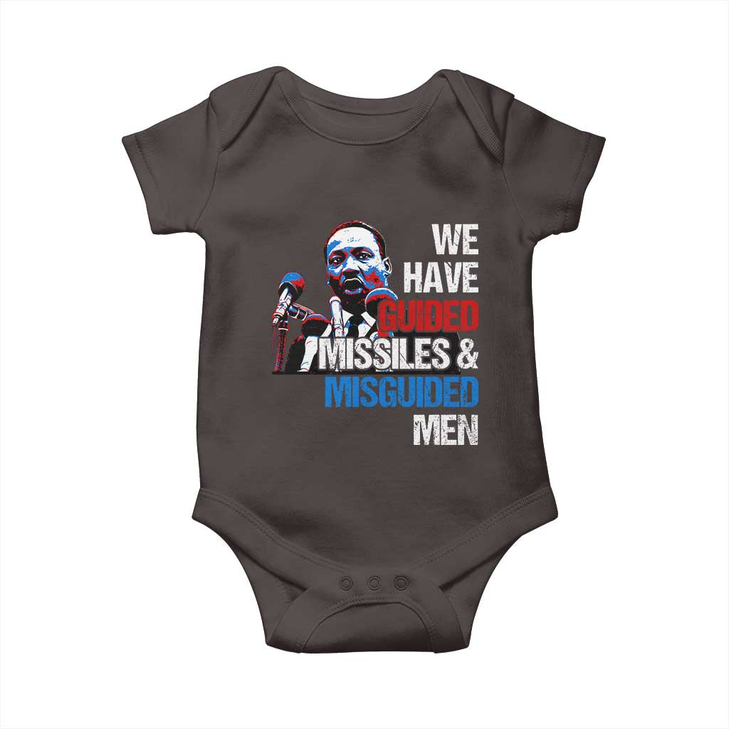 Martin Luther King Jr Baby Onesie We Have Guided Missiles And Misguided Men MLK