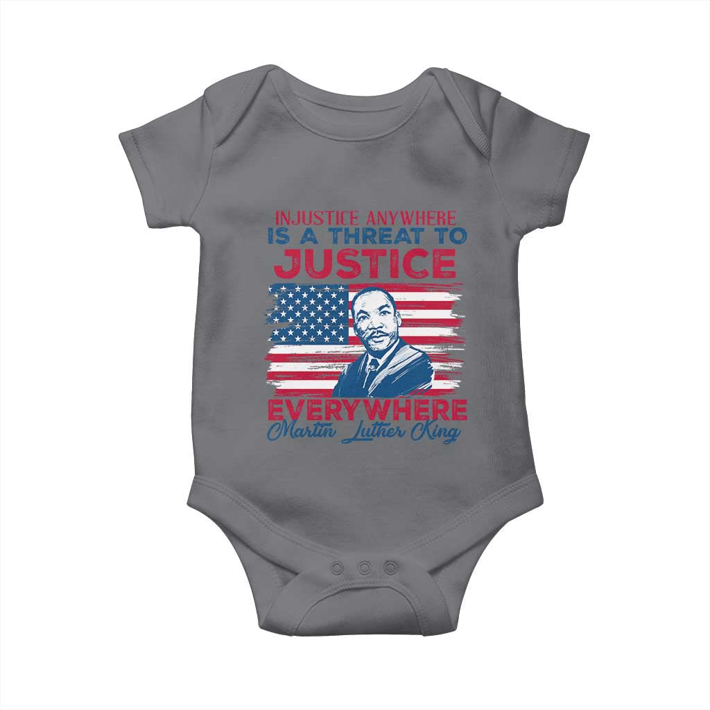 Martin Luther King Jr Day Baby Onesie Injustice Anywhere Is A Threat To Justice Everywhere TS09