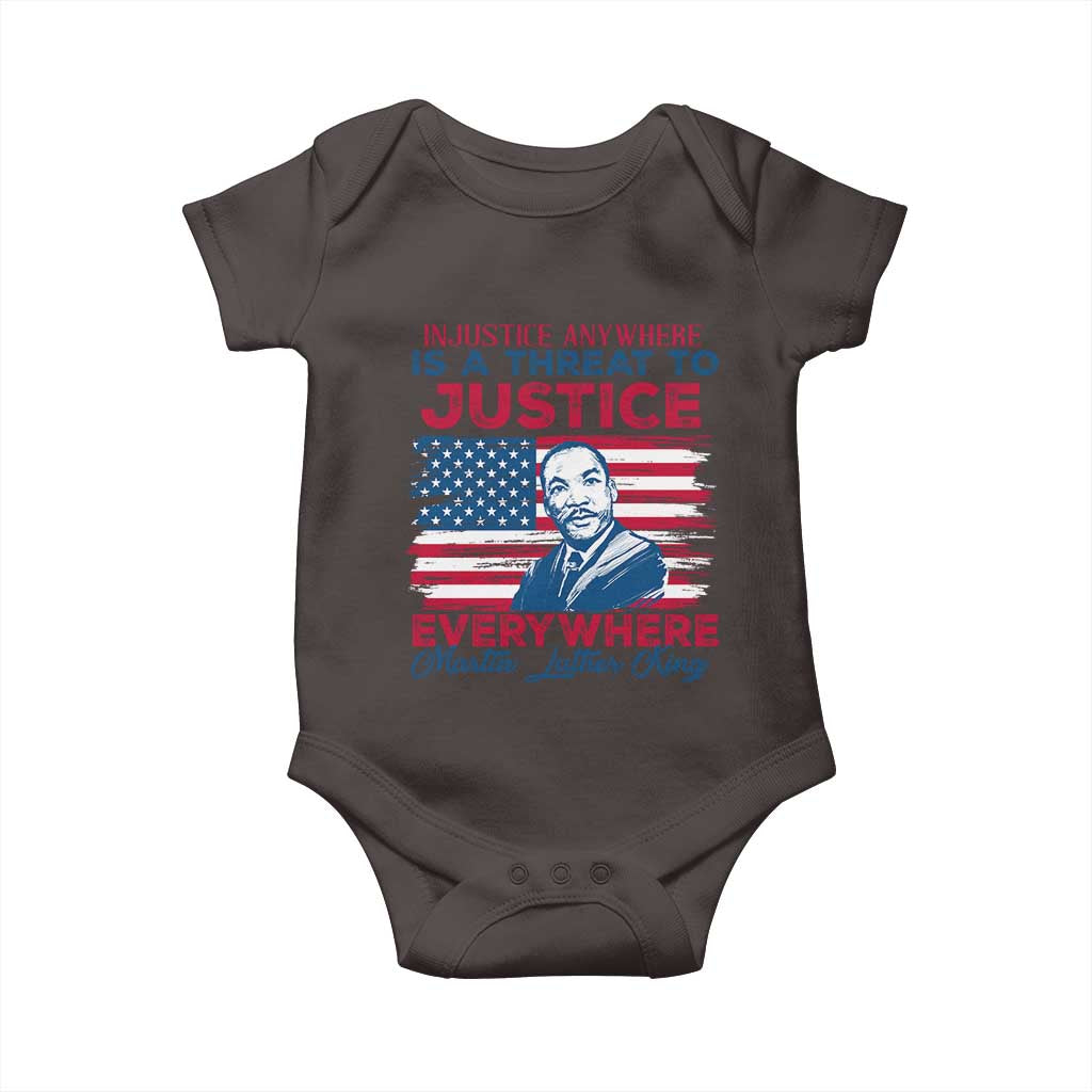 Martin Luther King Jr Day Baby Onesie Injustice Anywhere Is A Threat To Justice Everywhere TS09